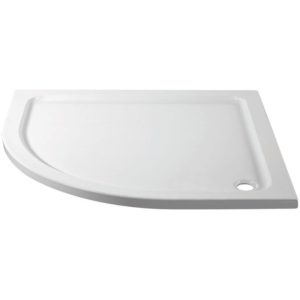 April 900x760mm Offset Quadrant Shower Tray Left