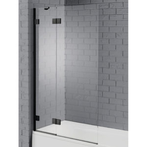 Aquadart Venturi 8 Hinged Bath Screen Black