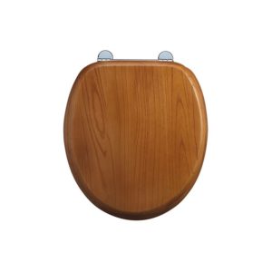 Burlington Soft Close Golden Oak Toilet Seat