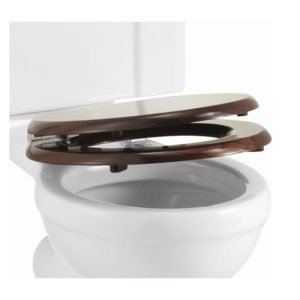 Burlington Soft Close Mahogany Toilet Seat