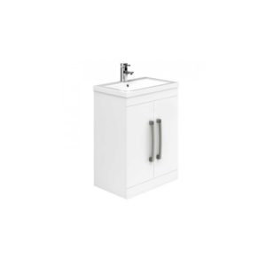 Essential Nevada Floor Unit & Basin 2 Doors 500mm White