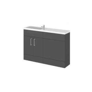 Essential Nevada I Floor Standing Unit & Basin Grey