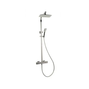 Essential Nine Xtreme Square External Thermostatic Shower Chrome