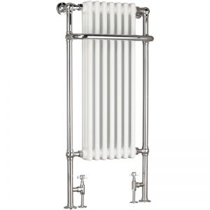 Frontline Victorian Towel Warmer Chrome/White 1130x553mm