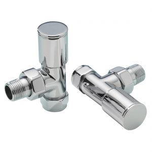 Frontline Angled Radiator Valves Pair