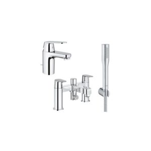 Grohe Eurosmart Cosmo Basin Mixer, Bath Shower Mixer & Kit