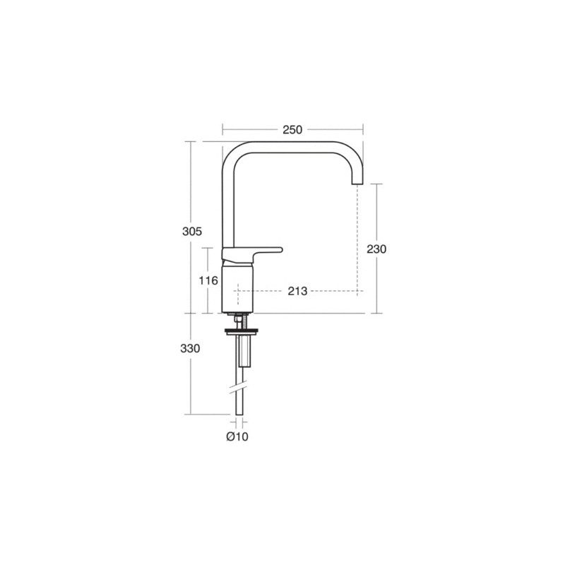 Ideal Standard Active Single Lever Kitchen Mixer High Spout