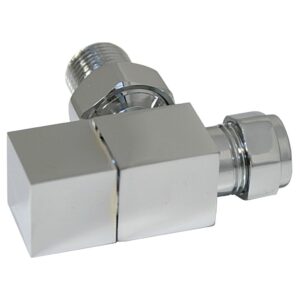 Iona Angled Radiator Valve Pack Chrome