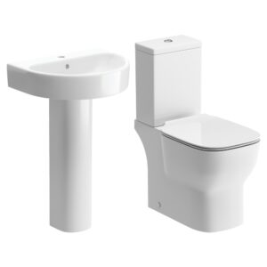 Iona Jasmine Basin & Toilet Set