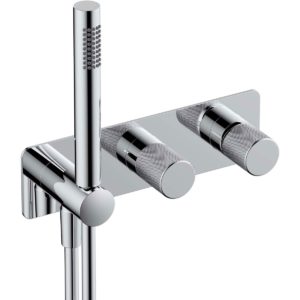 RAK Amalfi Horizontal Thermostatic Shower Valve with Handset Chrome