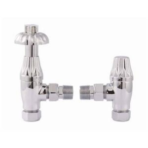 Redroom Traditonal Angled Radiator Valves Pack Chrome