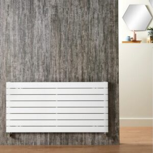 Redroom SuperNovar White Horizontal 592x1000mm Single Panel Radiator