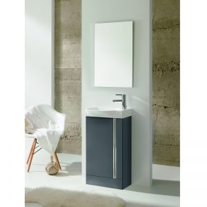 Royo Elegance Floorstanding Cloakroom Unit Pack Gloss Grey