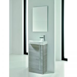 Royo Elegance Floorstanding Cloakroom Unit Pack Sandy Grey