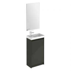 Royo Enjoy Floor Standing Cloakroom Unit & Mirror Anthracite