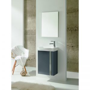 Royo Elegance Wall Hung Cloakroom Unit Pack Gloss Grey